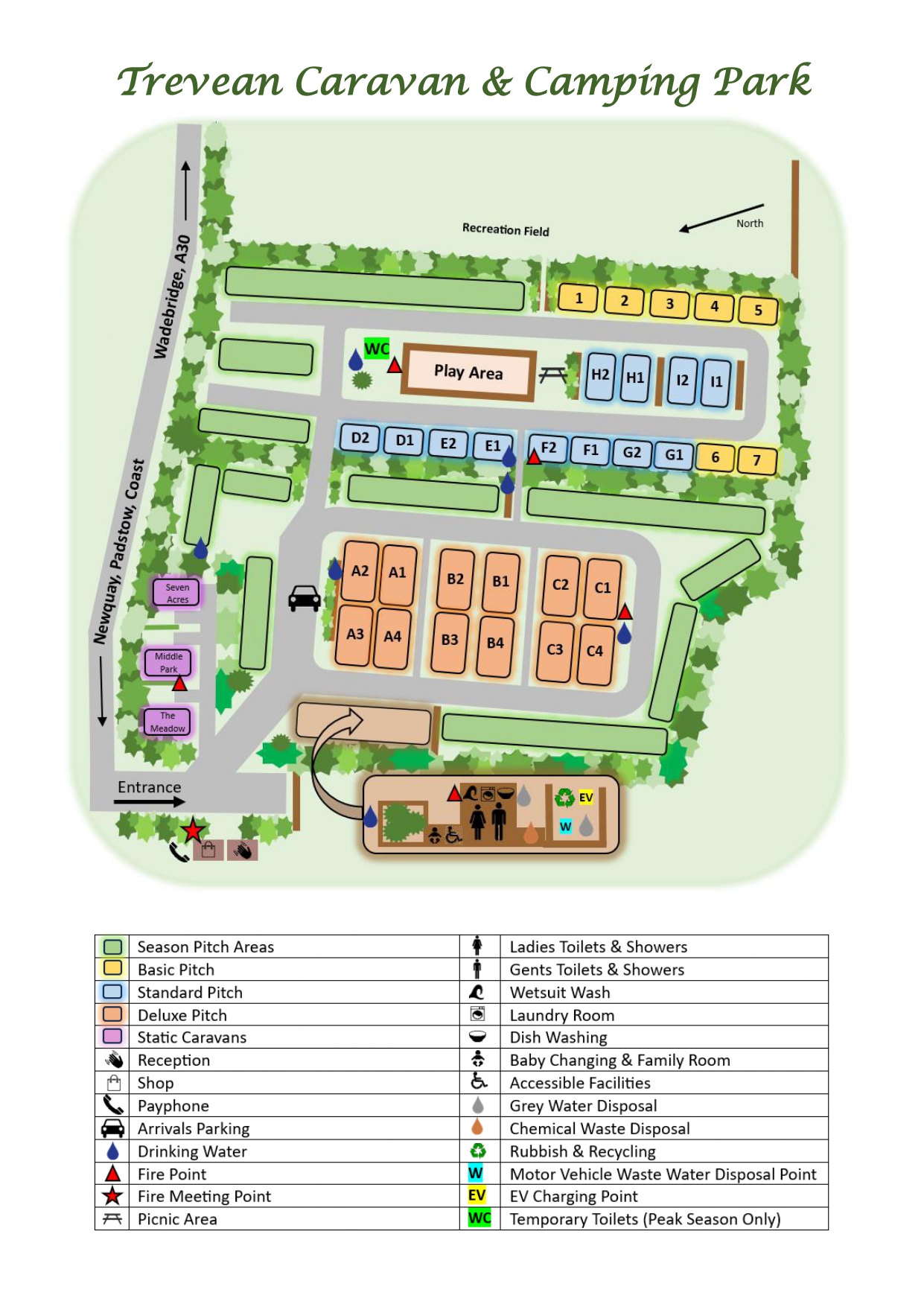 Map of the Campsite